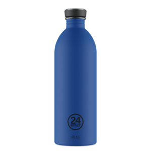 Gourdes inox « Urban » 1 litre – GOLD BLUE – 24 Bottles