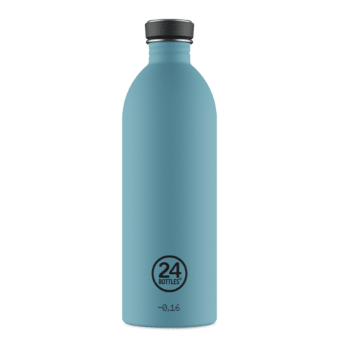 Gourdes inox « Urban » 1 litre – POWDER BLUE – 24 Bottles