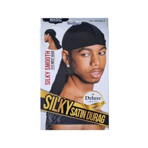 Bonnet Durag satin noir 12pcs | europeaccessoires