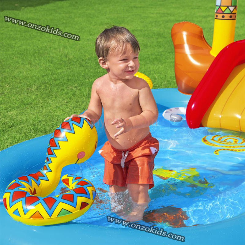 Toboggan gonflable avec accessoires 4en1 264 cm x 188 cm x 140 cm -Bestway – Image 3
