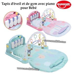 Tapis d&rsquo;éveil et de gym avec piano pour Bébé