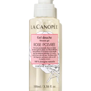 Gel douche rose poivrée format voyage – Canopée