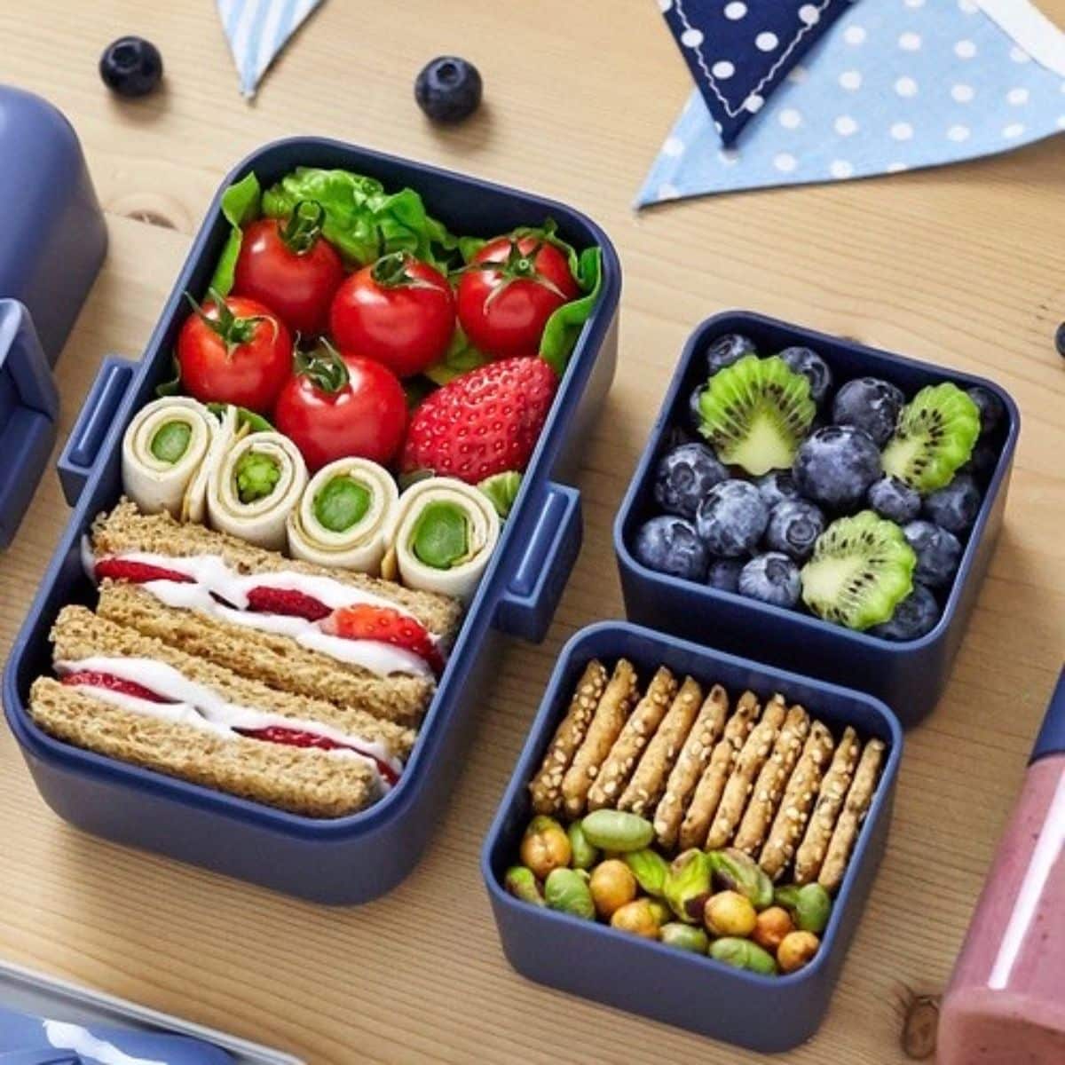 La lunch box sans BPA Bleue : parfaite pour les petits aventuriers gourmands – Image 5