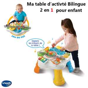Ma table d&rsquo;activité Bilingue 2 en 1 pour enfant | Vtech