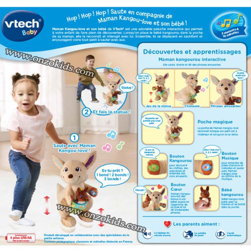 Maman Kangou-love et son bébé interactif – Vtech – Image 7