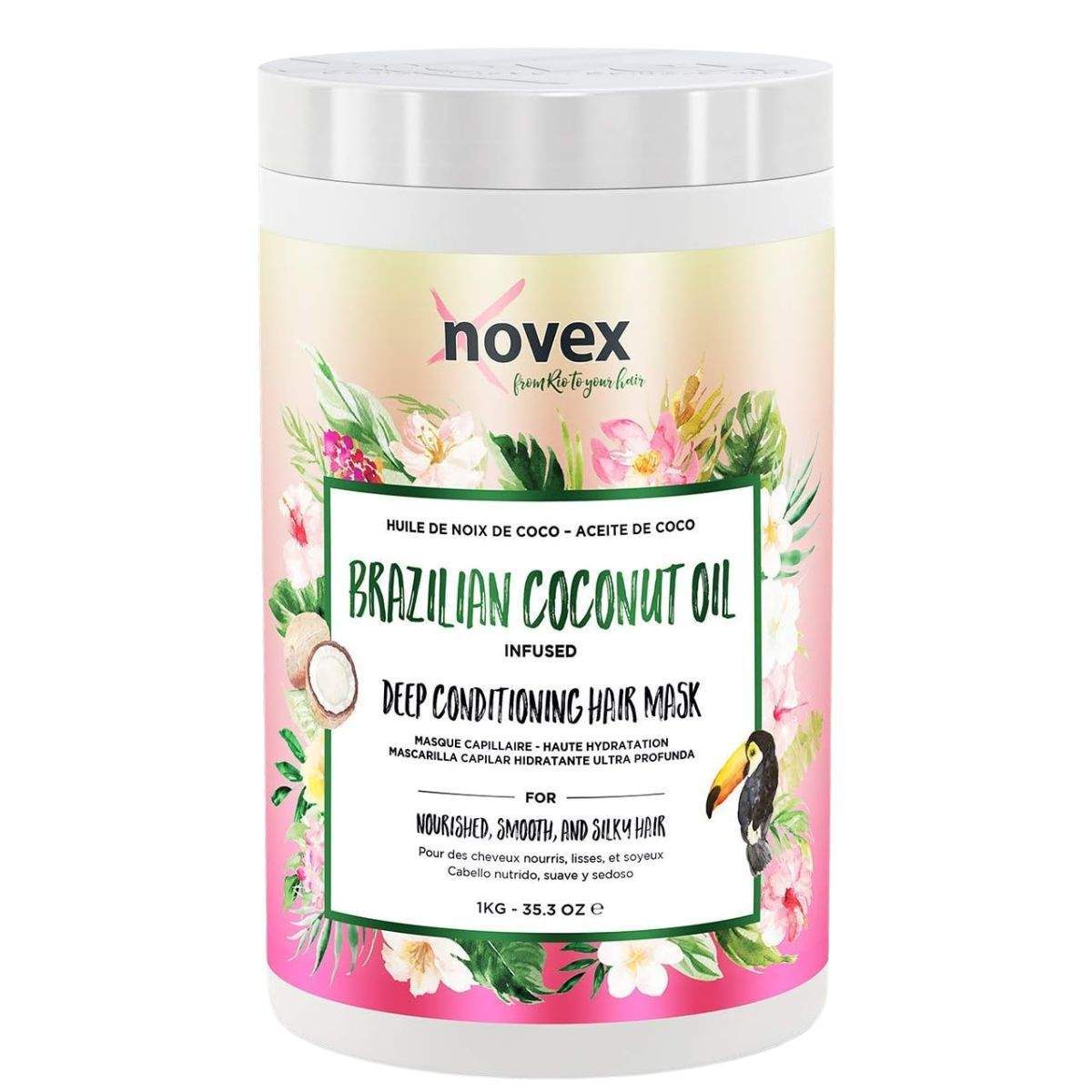 Novex Masque Capillaire à l’Huile de Noix de Coco 1kg – Image 2