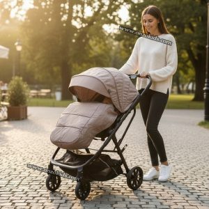 Poussette Réversible avec Cache Pied – Kidilo