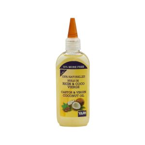 Yari Huile de Ricin et de Coco Vierge 100% Naturelle 105 ml