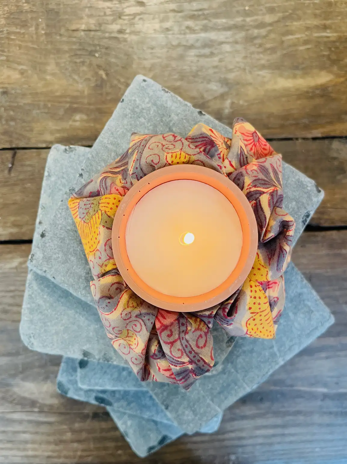Coffret Chaleur Terracotta OKJO – Bougie Figue Santal & Allumettes – Image 5