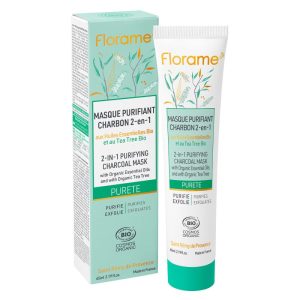 Masque Purifiant Charbon Bio 2-en-1 – Florame