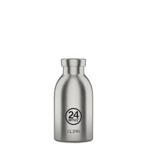 Gourde Isotherme 24 Bottles – Brushed Steel 330 ml, sobriété et performance