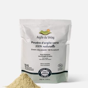 Poudre d’Argile Verte du Velay ultra-ventilée – Beliflor