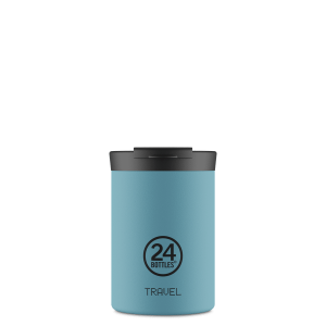 Tasse Isotherme 24 Bottles – Powder Blue 350 ml, compact et look pastel