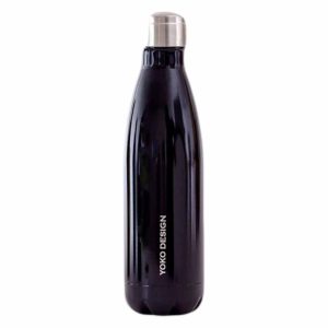 yoko design Bouteilles isotherme brillante noire 500 ml