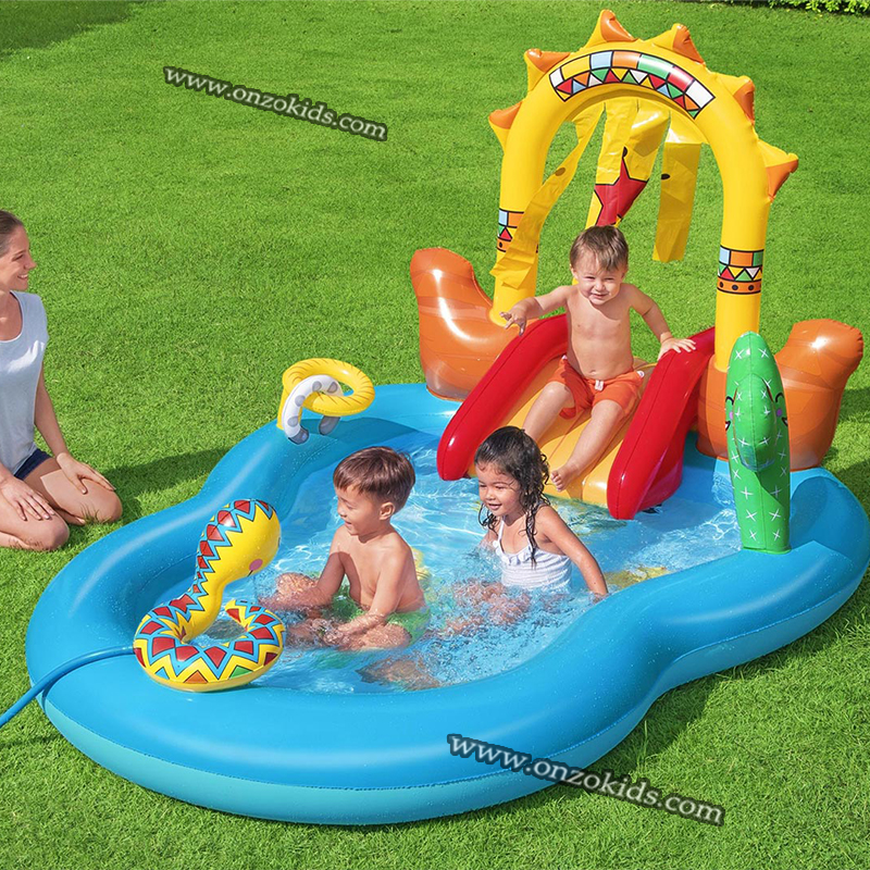 Toboggan gonflable avec accessoires 4en1 264 cm x 188 cm x 140 cm -Bestway – Image 5